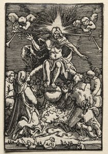 人的堕落与救赎：最后的审判c。 1515。 作者 阿尔布雷希特·阿尔特多夫（Albrecht Altdorfer）