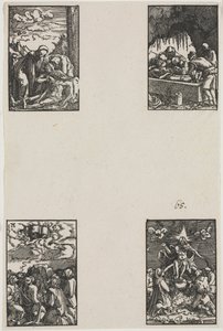 人的堕落与救赎，c。 1515。 作者 阿尔布雷希特·阿尔特多夫（Albrecht Altdorfer）