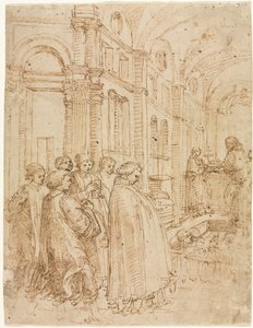 圣斯蒂芬的葬礼 作者 阿尔布雷希特·阿尔特多夫（Albrecht Altdorfer）