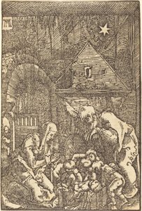 耶稣诞生 作者 阿尔布雷希特·阿尔特多夫（Albrecht Altdorfer）