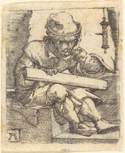 沉思的木匠 作者 阿尔布雷希特·阿尔特多夫（Albrecht Altdorfer）