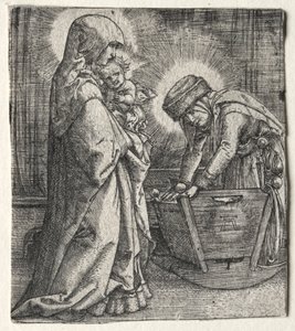 圣母怀抱圣婴和摇篮中的圣安妮 作者 阿尔布雷希特·阿尔特多夫（Albrecht Altdorfer）