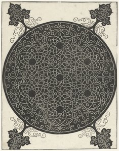 七个花形图案的刺绣示例 作者 达芬奇（Leonardo da Vinci）
