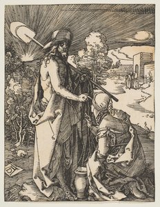 基督出现在玛丽·马格达琳（Mary Magdalen）的《小激情》中。 1510。 作者 阿尔布雷希特丢勒