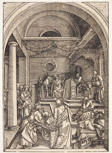 医生中的基督 作者 Albrecht Dürer