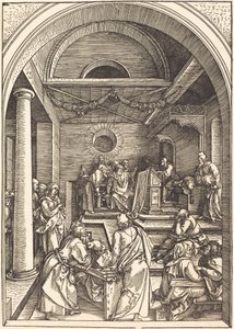 医生中的基督 作者 Albrecht Dürer