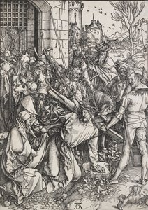 基督背着十字架，1498-1499年 作者 阿尔布雷希特丢勒
