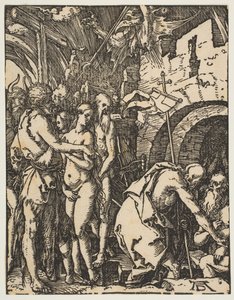 基督在凌波，摘自The Small Passion，ca。 1509。 作者 阿尔布雷希特丢勒