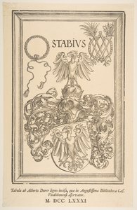 Johan Stabius的大衣，版本1781年。 作者 阿尔布雷希特丢勒
