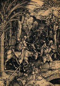 1503-1504年，飞往埃及的航班。 作者 阿尔布雷希特丢勒