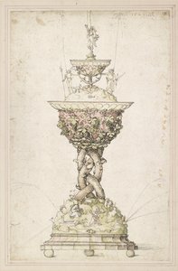 桌面喷泉的设计，1509年 作者 阿尔布雷希特丢勒