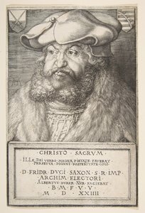 明智的弗雷德里克（Frederick the Wise），萨克森州选举人，1524年。 作者 阿尔布雷希特丢勒