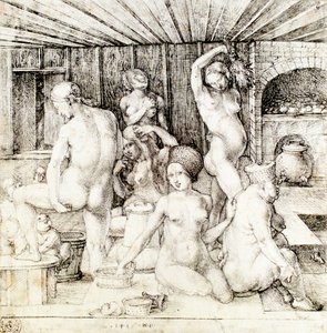 德语：Frauenbad 女浴室 作者 阿尔布雷希特丢勒