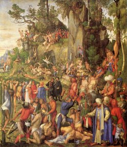 德语：Marter der zehntausend Christen 万人殉难 作者 阿尔布雷希特丢勒