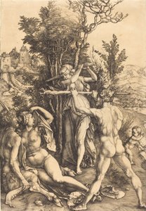 处于十字路口的赫拉克勒斯，1498-1499。 作者 阿尔布雷希特丢勒