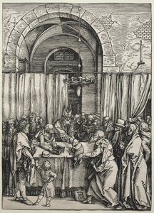 约阿希姆献祭被大祭司拒绝，c。 1504-1505。 作者 阿尔布雷希特丢勒