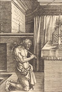 大卫王在做忏悔，1510年。 作者 阿尔布雷希特丢勒