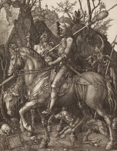 骑士，死亡与魔鬼，1513年。 作者 阿尔布雷希特丢勒