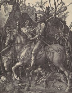 骑士，死亡，和魔鬼，1513年，1513年。 作者 阿尔布雷希特丢勒