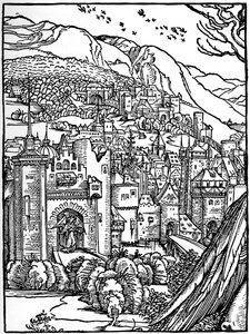 风景，1498，1936 作者 阿尔布雷希特丢勒