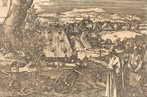 有大炮的风景，1518年。 作者 阿尔布雷希特丢勒