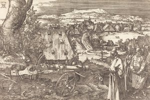 有大炮的风景，1518年。 作者 阿尔布雷希特丢勒