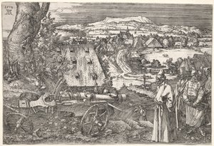 风景与大炮，1518年。 作者 阿尔布雷希特丢勒