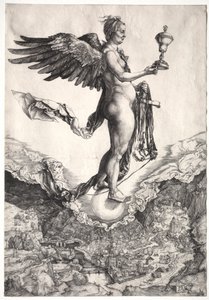 复仇女神c。 1501-1502。 作者 阿尔布雷希特丢勒