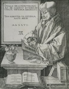 伊拉斯谟的肖像，1526年 作者 阿尔布雷希特丢勒