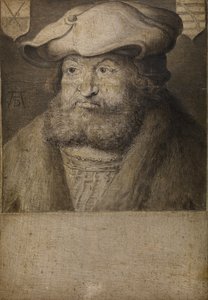萨克森州选举人1463-1525年弗雷德里克三世的画像，c。 1525 作者 阿尔布雷希特丢勒