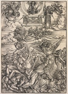 圣约翰启示录：四个毁灭天使，1511年。 作者 阿尔布雷希特丢勒