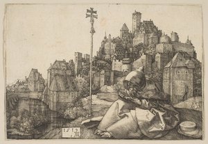 圣安东尼读书，1519年。 作者 阿尔布雷希特丢勒
