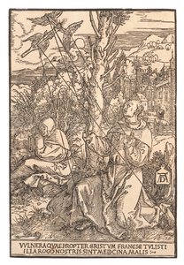 圣方济各接受圣痕，约1505年。 作者 阿尔布雷希特丢勒