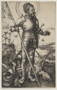 圣乔治站，ca。 1502。 作者 阿尔布雷希特丢勒
