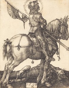 马背上的圣乔治，1508年。 作者 阿尔布雷希特丢勒