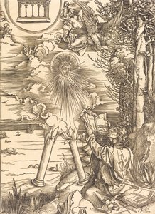 圣约翰吞噬书籍，大概在1496-1498年。 作者 阿尔布雷希特丢勒