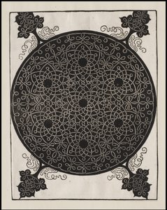 第六结，七个小系统，黑色中心，约1506年 作者 阿尔布雷希特丢勒
