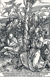 圣弗朗西斯（St Francis）接受柱头，1504年1906年 作者 阿尔布雷希特丢勒