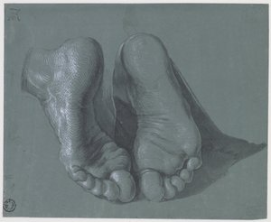 两脚研究，约1508年 作者 阿尔布雷希特丢勒