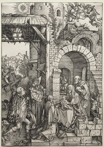 贤士的崇拜c。 1501-1503。 作者 阿尔布雷希特丢勒