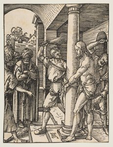 来自小激情的鞭打，ca。 1509。 作者 阿尔布雷希特丢勒