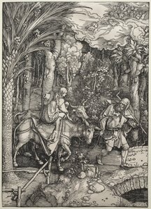 飞往埃及的航班c。 1503-1505。 作者 阿尔布雷希特丢勒