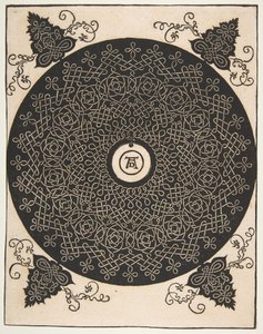 第四结。 1528年之后，隔行扫描的Roundel在其中心带有圆形大奖章。 作者 阿尔布雷希特丢勒