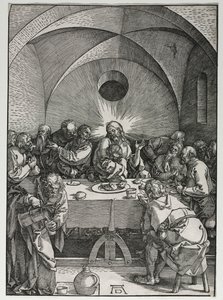 大热情：最后的晚餐，1510年。 作者 阿尔布雷希特丢勒