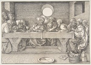 最后的晚餐，1523年。 作者 阿尔布雷希特丢勒
