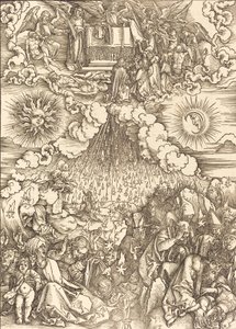 第五和第六封印的开启，1498年。 作者 阿尔布雷希特丢勒