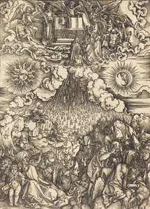 第五封和第六封的开启，约1497年。 作者 阿尔布雷希特丢勒
