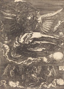 一个天使所持有的Sudarium，1516年。 作者 阿尔布雷希特丢勒