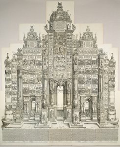 马克西米利安的凯旋门，1515年1799年版。 作者 阿尔布雷希特丢勒