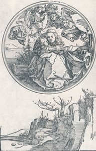 圣母玛利亚由两个天使加冕，c1515 1906年。 作者 阿尔布雷希特丢勒